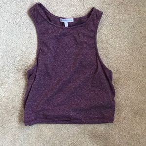 Maroon Crop Top